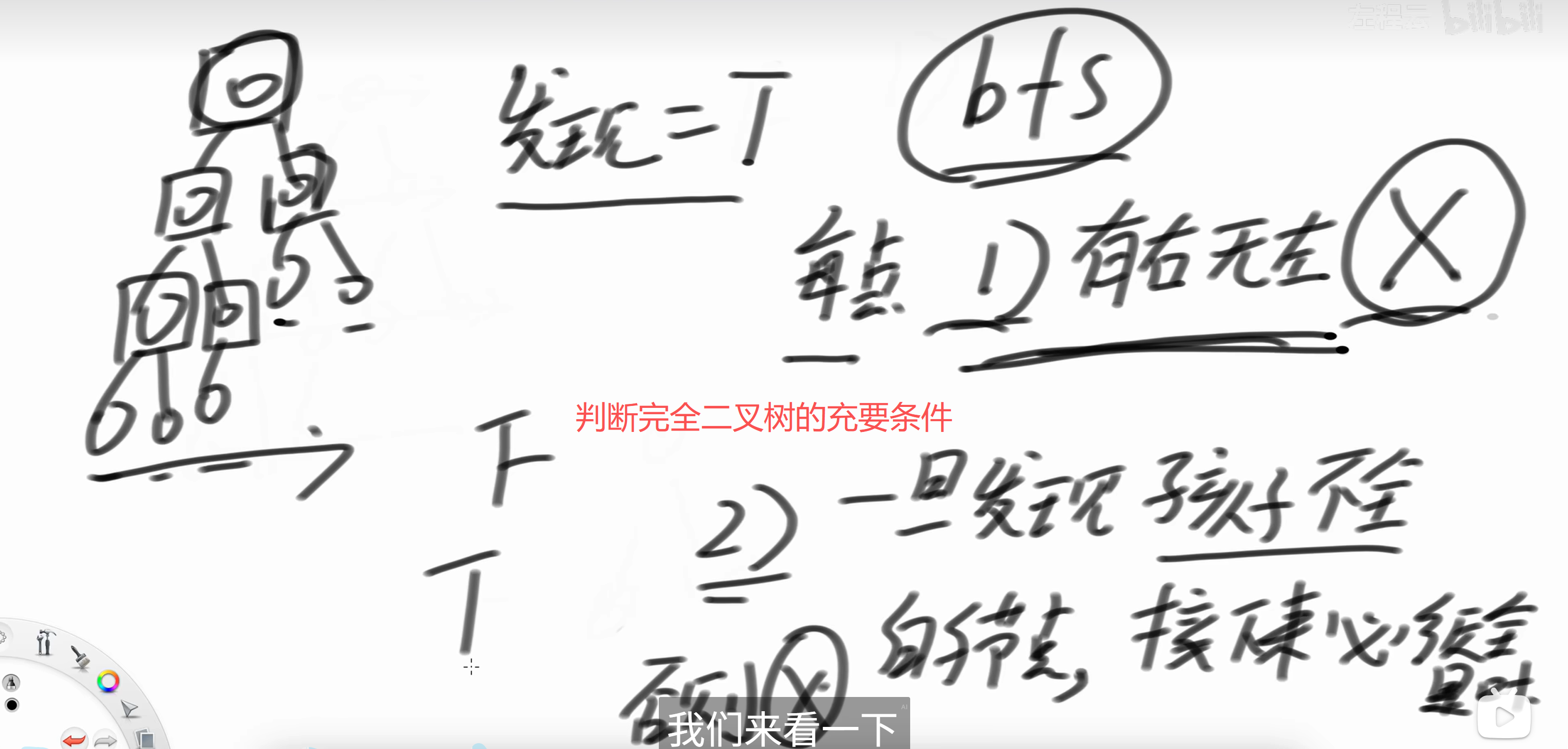判断完全二叉树
