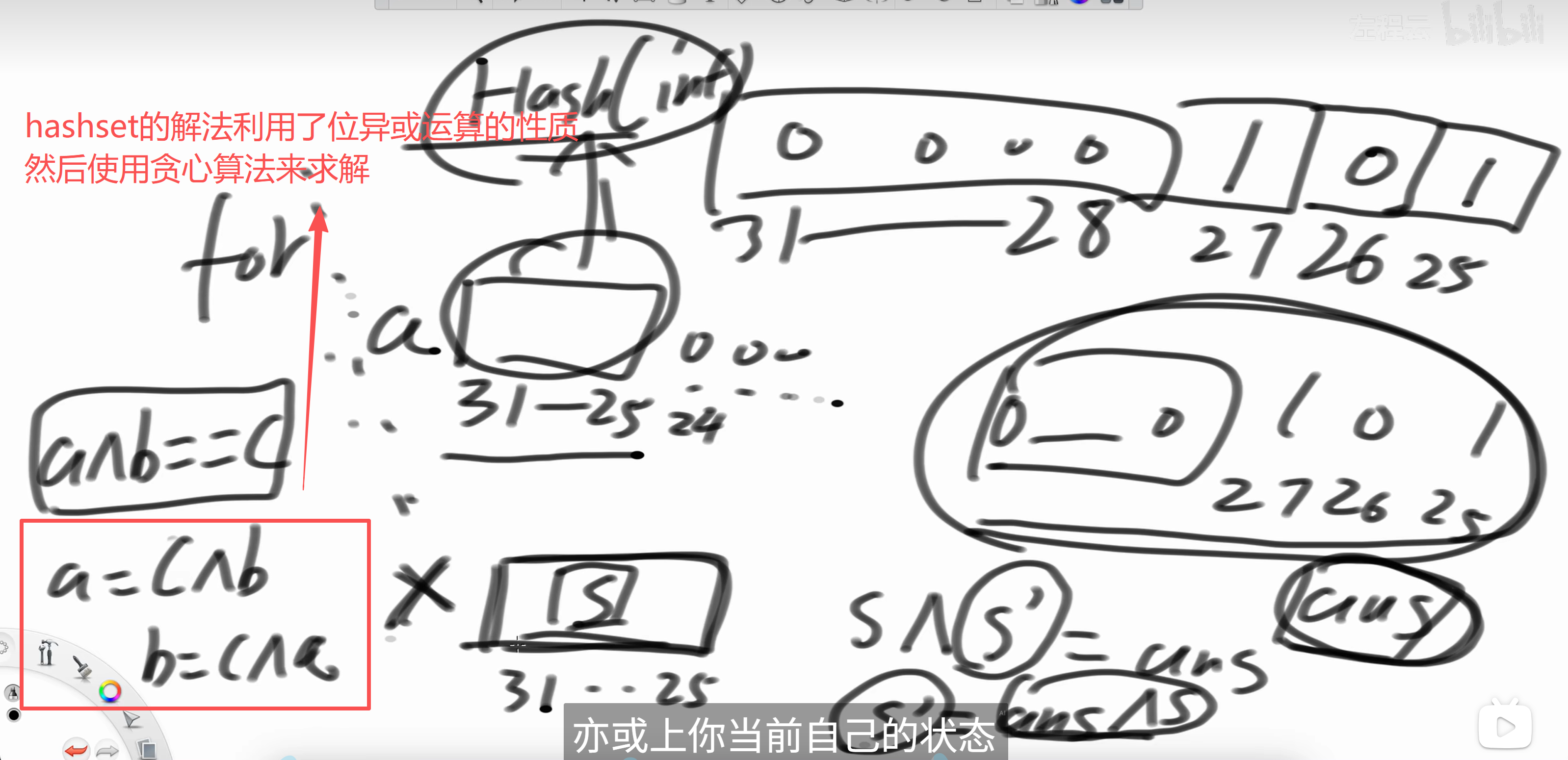 题目2-hashset解法